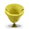 Manhattan Comfort Tulip Swivel Accent Chair in Green and Polished Chrome AC029-GR - alternate 4
